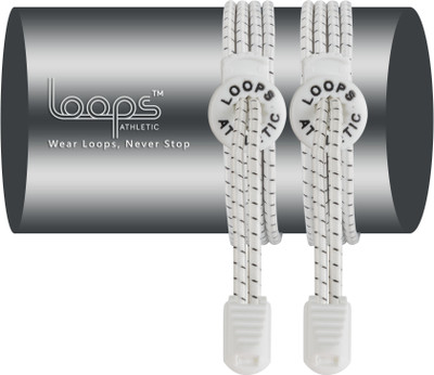 

Loops Athletic No Tie Laces: Elastic Laces with Patented Design to help you Train Insane, For Running, Marathons Mountaineering, Triathlon, Golf, Football, Tennis and other Athletic Activities, For Men, Women, Kids, Senior Citizens, Special needs, 100% Sa