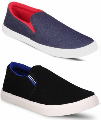 

JETTER Slip On Sneakers For Men(Blue, Blue/red