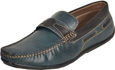 

SEVN Blue Color Pati Leather Loafer Shoes For Men Slip On For Men(Blue