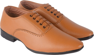 

Shoe Rock Vision(SRV) Party Wear+Official+Formal Shoes Oxford For Men(Tan, Brown