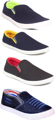 

JETTER Slip On Sneakers For Men(Multicolor, Blue