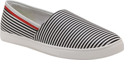 

Juari Be A Gentleman Men's Synthetic Slip On Loafers Slip On Sneakers For Men(White, Black, Black::white