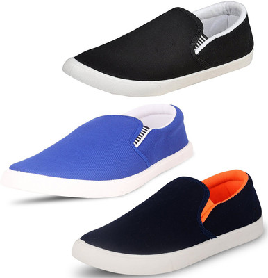 

Dagcros Slip On Sneakers For Men(Blue, Black, Multicolour