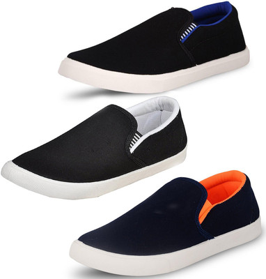 

Dagcros Slip On Sneakers For Men(Blue, Black, Multicolour