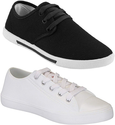 

Pexlo Sneakers For Men(Black, Black & white