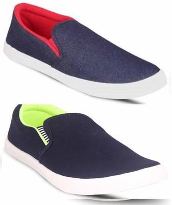 

JETTER Loafers For Men(Blue, Blue/red