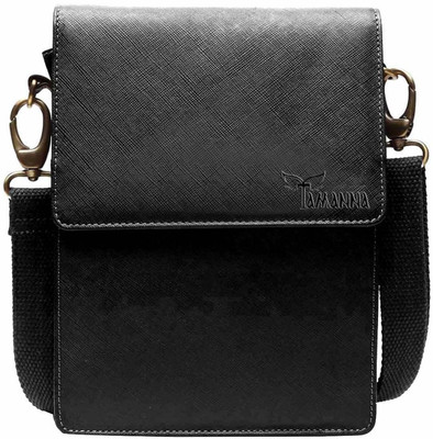 

Tamanna Men & Women Formal Black Genuine Leather Sling Bag