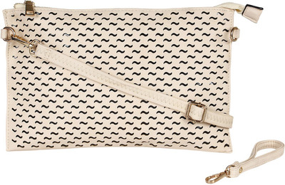 

Tryfeet Girls Casual Beige PU Sling Bag
