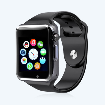 

Trust A1 Bluetooth Smart Wrist Watch With Camera, Sim & TF Card Support For Android, IOS & Smart Phone Black Smartwatch(Black Strap Free Size)