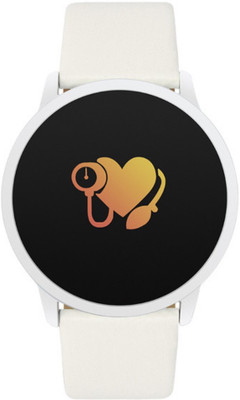 

Prague Swagger White Metallic Heart Rate White Smartwatch(White Strap Free Size)