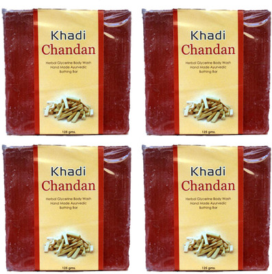 

Vashu Khadi Chandan Soap (Set Of 4 Pes )(500 g, Pack of 4)
