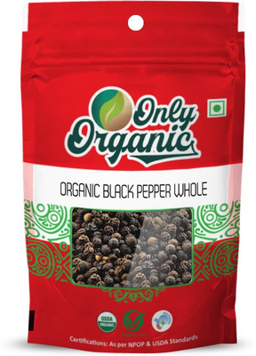 

Only Organic Organic Black Pepper Whole 100gm(100 g)