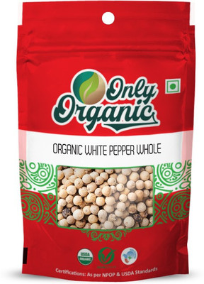 

Only Organic Organic White Pepper Whole 100gm(100 g)