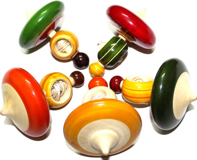 

suve Wooden Spin Tops(Multicolor)