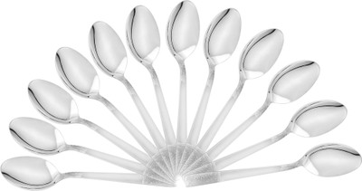 

Shapes Floral Stainless Steel Tea Spoon Set(Pack of 12)