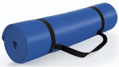 

Mobone High Density Anti-Tear Exercise Yoga Mat with Carrying Strap Blue 6 mm Yoga Mat