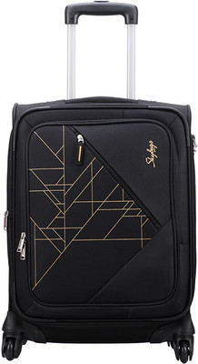 

Skybags PRIZMA 4W EXP STROLLY 55 BLACK Expandable Cabin Luggage -  inch(Black