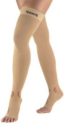 

JUST RIDER Varicose Vain Stocking Knee, Calf & Thigh Support (XL, Beige)