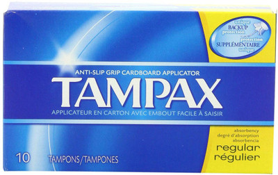 

TAMPAX REGULAR FLUSH APPL 10 Tampons(Pack of 10)