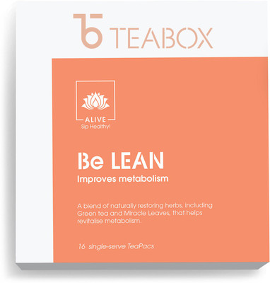 

Teabox Be Lean' Ayurveda Inspired Weightloss Herbal Tea Box(16 Bags)