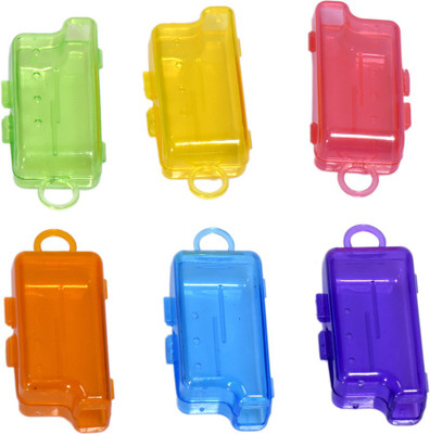 

Dr. Flex Anti Bacterial Hygiene Toothbrush Cap | Cover | Case | Holder | Container (Pack of 6) Toothbrush Case