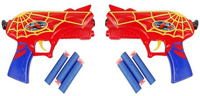 

Gencliq SPIDER MAN DART GUN WTIH SOFT BULLET(Multicolor)