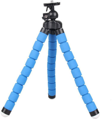 

Loopan Flexible Tripod Stand with Universal Smartphone Clip Holder for ios Android Phone DSLR (Blue) Tripod(Blue, Supports Up to 1000 g)