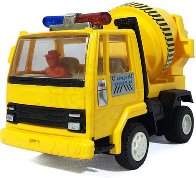 

E-Chariot Concrete Mixer CT-098 Miniature Automobile toy (Pull Back Action) Contents may vary from illustrations.(Yellow)