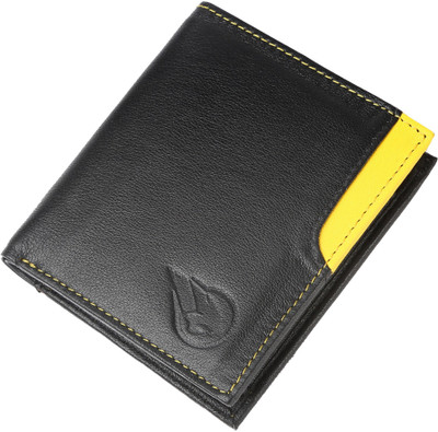 

RUGE Men Yellow Genuine Leather Wallet(6 Card Slots)
