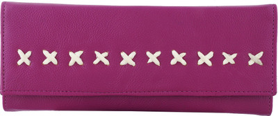 Aisna Women Casual Pink Artificial Leather Wallet(6 Card Slots)