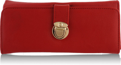 

Aisna Women Red Artificial Leather Wallet(6 Card Slots)
