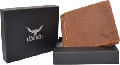 

cadrohides Men Casual Tan Genuine Leather Wallet(6 Card Slots)