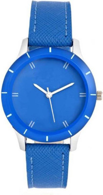 

swanos New Stylish watch Blue Colour & Leather Belt watch_For_Women & Girls Watch - For Women