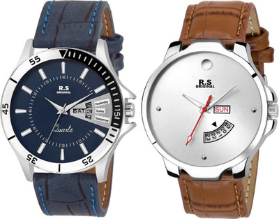 

R S Original DAY AND DATE WHITE DIAL RSO-16 Watch - For Men