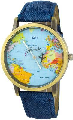 

Faas Mini World Moving Plain Wrist Watch Watch - For Men