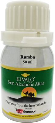 

Kivalo Ⓡ Pure Original Rumba Fragrance 50 ml Non Alcoholic Attar Floral Attar(Amber)