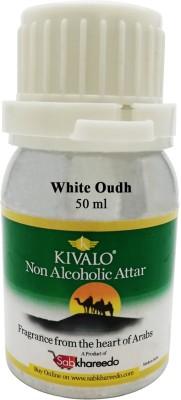 

Kivalo Ⓡ Pure Original White Oudh Fragrance 50 ml Non Alcoholic Attar Floral Attar(Oud (agarwood))