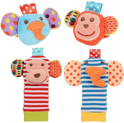 

Kuhu Creations Baby Wrist Band & Foot Shocks Rattle Toy . Rattle(Multicolor)