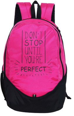 Shrih Black Pink Casual Backpack- 31 Ltr 31 L Backpack(Pink, Black), Pink and black