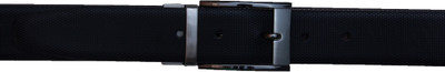 

Second May Men Formal Black Genuine Leather Reversible Belt, Black 4