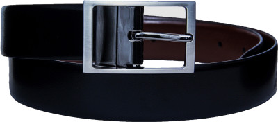 

Second May Men Formal Black Genuine Leather Reversible Belt, Black 5
