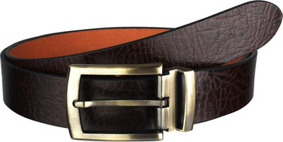 

OODI Men Formal Brown Genuine Leather Reversible Belt