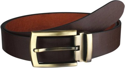 

OODI Men Casual Brown Genuine Leather Reversible Belt