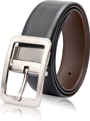 

Second May Men Formal Black Genuine Leather Reversible Belt