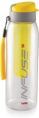 

Cello Infuse Plastic Water Bottle, 800ml, Yellow 800 ml Sipper(Pack of 1, Yellow)