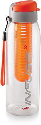 

Cello Infuse Plastic Water Bottle, 800ml, Orange 800 ml Sipper(Pack of 1, Orange)
