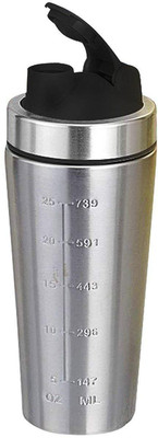 

Vellora High quality Protein Shaker Steel bottle 600 ml Shaker(Pack of 1, Silver)