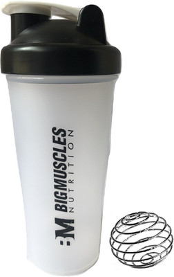 

BIG MUSCLES My Gym 600 ml Shaker(Pack of 1, Clear), Transparent