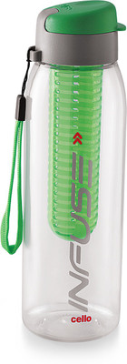 

Cello Leak Poof Water Bottle 800 ml, Green 800 ml Shaker(Pack of 1, Green)