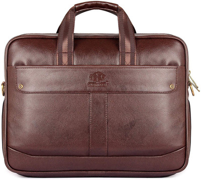 

The Clownfish Majestic Medium Briefcase - For Men & Women(Brown)
